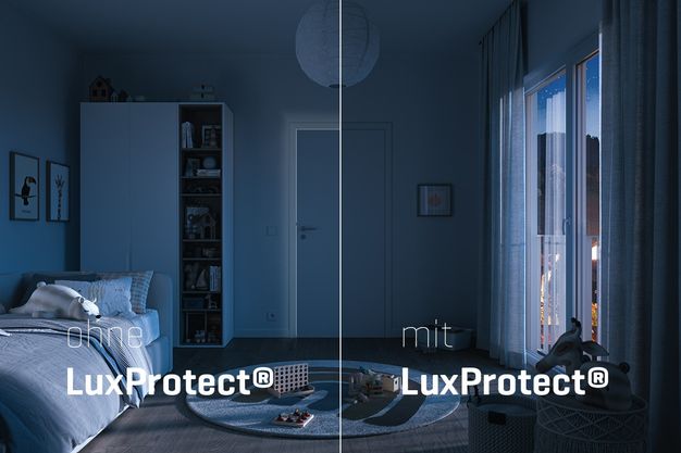 Die Zargendichtung LuxProtect von Huga minimiert effektiv den Lichteinfall im Türfalz.